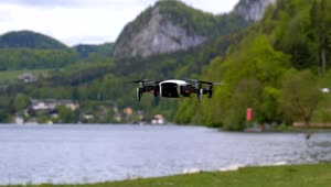Stock Video Drone Flying Near The Lake Live Wallpaper For PC