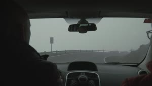 Stock Video Driving Through Deep Fog Live Wallpaper For PC