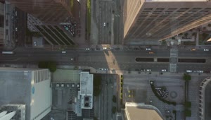 Stock Video Downtown Los Angeles With Low Traffic Aerial Live Wallpaper For PC