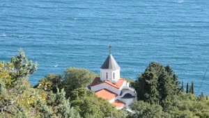 Stock Video Dome Of A Church Near The Sea From Afar Live Wallpaper For PC