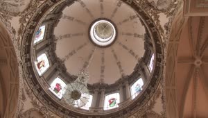 Stock Video Dome Inside A Church With Baroque Details Live Wallpaper For PC
