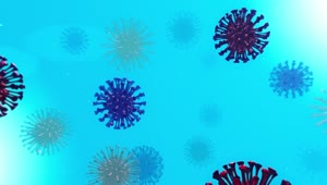 Stock Video Different Types Of Viruses Floating In Blue Liquid Live Wallpaper For PC
