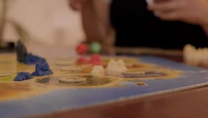 Stock Video Detailed Shot Of A Board In A Game Of Catan Live Wallpaper For PC