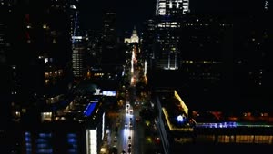 Stock Video Mixkit Flying Over A Large Avenue In A City At Night Smal Live Wallpaper For PC