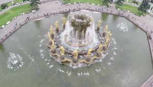 Stock Video Fountain With Golden Statues Live Wallpaper For PC