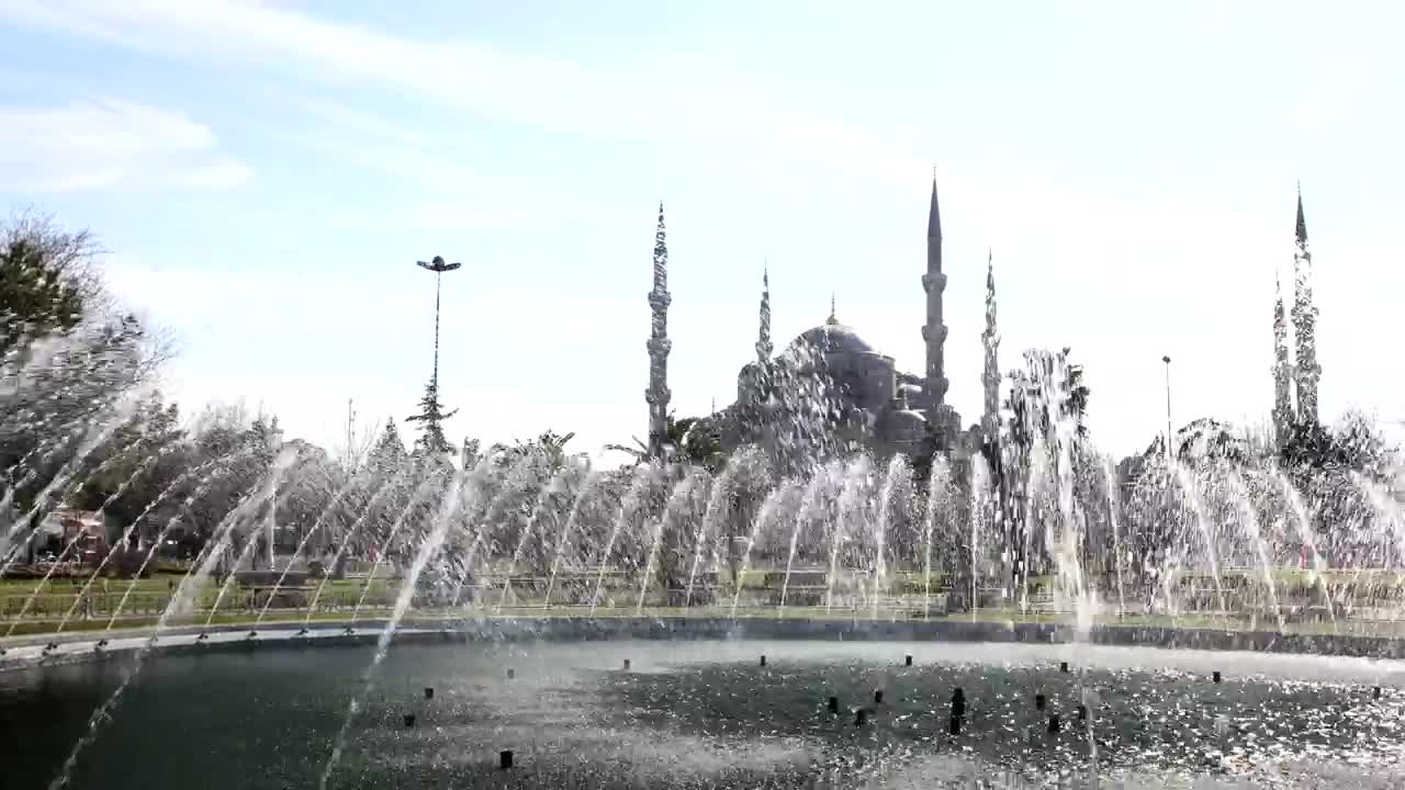 Download Stock Video Fountain In The City Time Lapse Live Wallpaper For PC