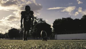 Stock Video Football Player Kicking The Ball Live Wallpaper For PC