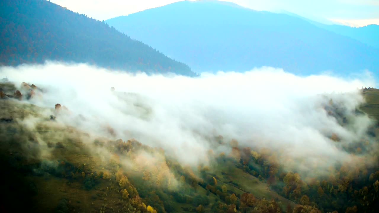 Download Stock Video Fog Running Through The Mountains Live Wallpaper For PC