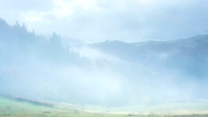 Stock Video Fog Moving Among Autumn Mountains Live Wallpaper For PC