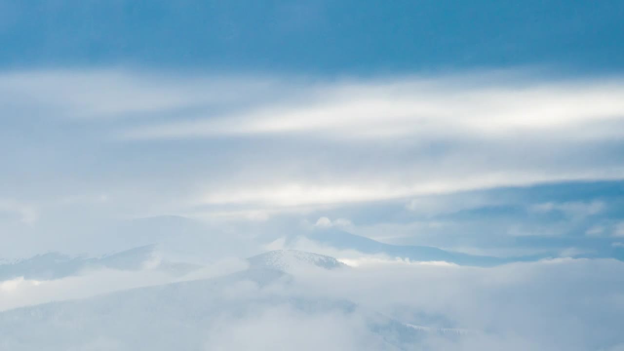 Download Stock Video Fog Covering A Snowy Landscape Live Wallpaper For PC