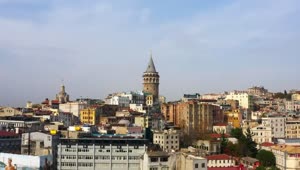 Stock Video Flying Towards The Galata Tower Live Wallpaper For PC