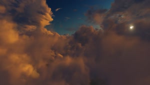 Stock Video Flying Through The Clouds Over The Sea Live Wallpaper For PC