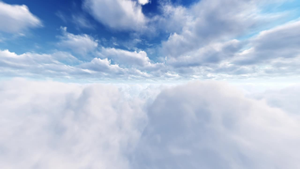 Download Stock Video Flying Through The Clouds In A Blue Sky Live Wallpaper For PC