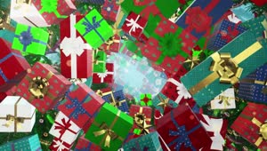 Stock Video Flying Through Different Christmas Gift Boxes Live Wallpaper For PC