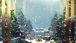 Stock Video Flying Through Christmas Decorations And Gifts D Render Live Wallpaper For PC