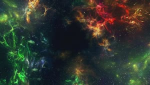 Stock Video Flying Through Beautiful Multicolored Nebulas Live Wallpaper For PC