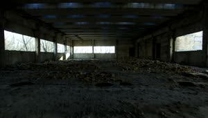 Stock Video Flying Through An Abandoned Place Live Wallpaper For PC