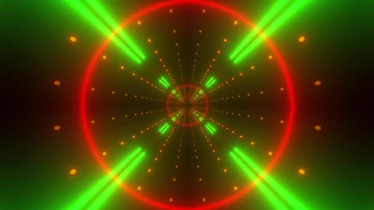 Download Stock Video Flying Through A Tunnel With Neon Lights Live Wallpaper For PC