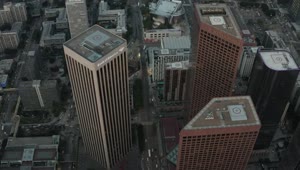 Stock Video Flying Over The Skyscrapers And The City Of La Live Wallpaper For PC