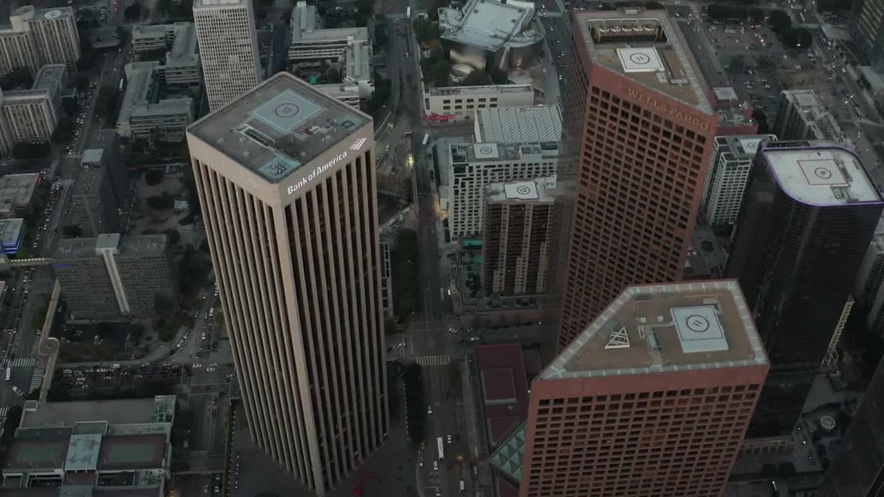 Download Stock Video Flying Over The Skyscrapers And The City Of La Live Wallpaper For PC