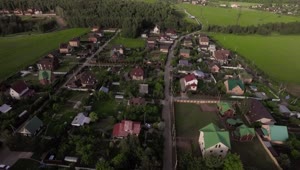 Stock Video Flying Over The Russian Countryside Live Wallpaper For PC