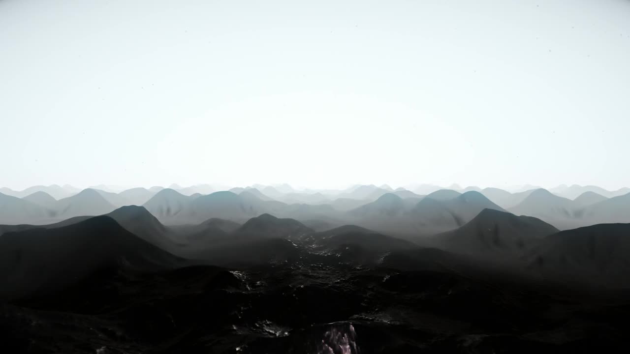 Download Stock Video Flying Over Silhouettes Of Mountains On A Planet Live Wallpaper For PC