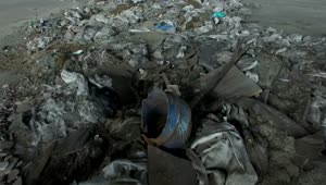 Stock Video Flying Over Pollution And Trash Live Wallpaper For PC