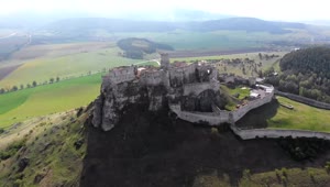 Stock Video Flying Over Our Historic Medieval Castle Live Wallpaper For PC