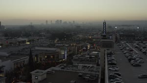 Stock Video Flying Over La City During A Cold Sunrise Live Wallpaper For PC
