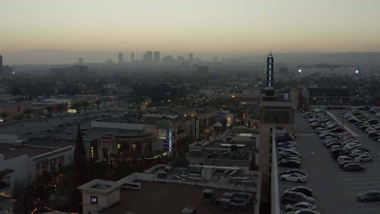Download Stock Video Flying Over La City During A Cold Sunrise Live Wallpaper For PC