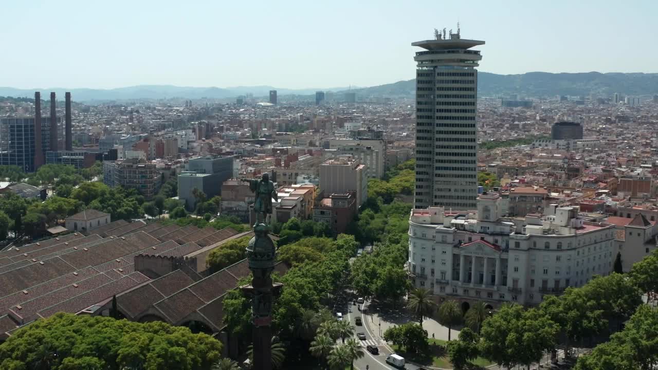 Download Stock Video Flying Over Barcelona Live Wallpaper For PC