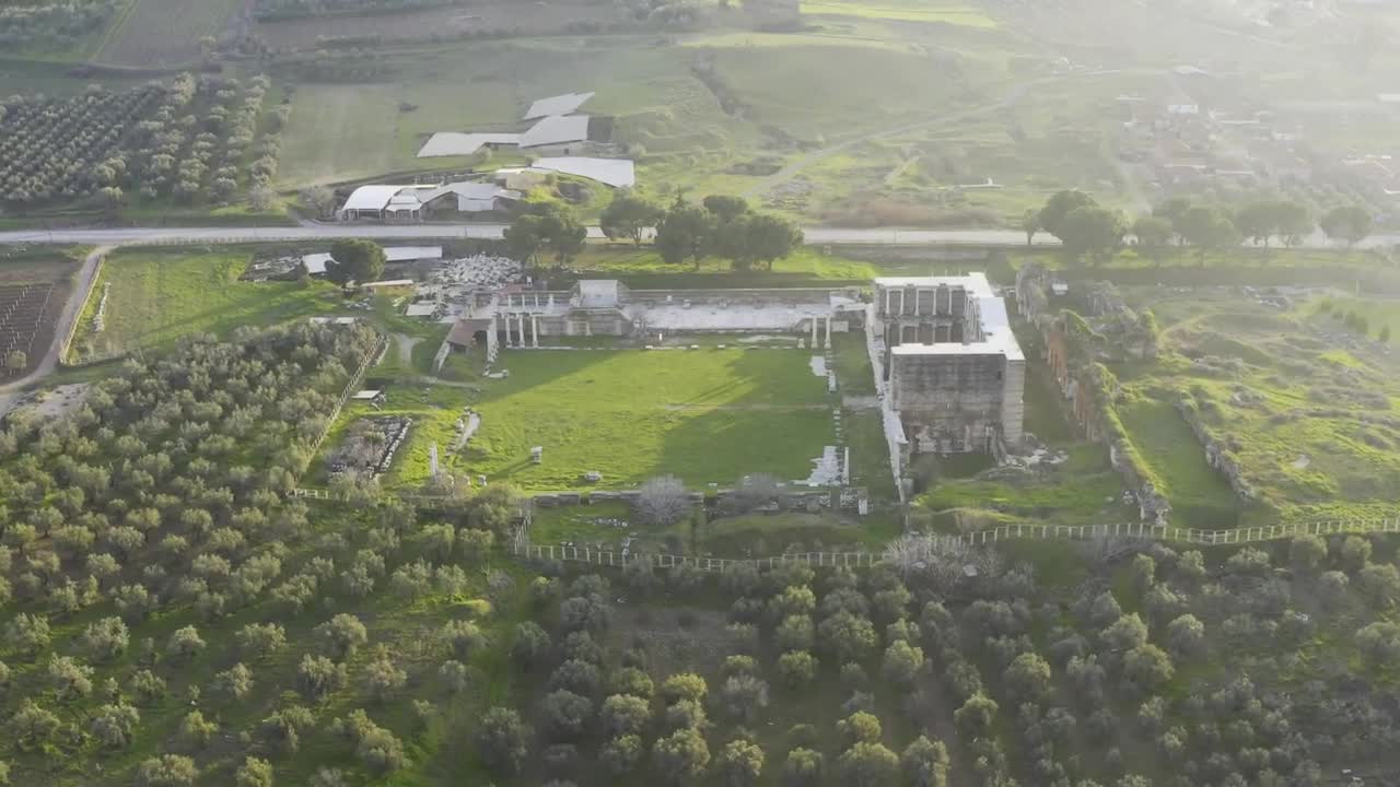 Download Stock Video Flying Over An Old Building Live Wallpaper For PC