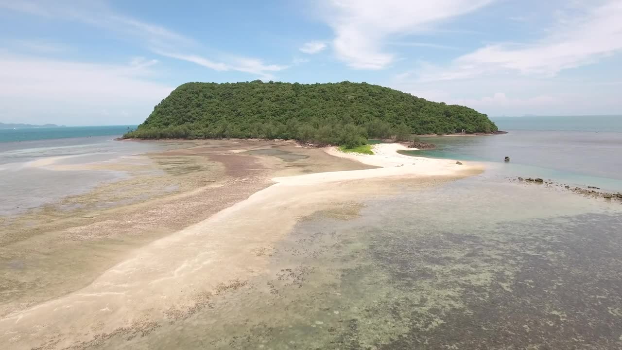 Download Stock Video Flying Over A Tropical Landscape With An Island Live Wallpaper For PC