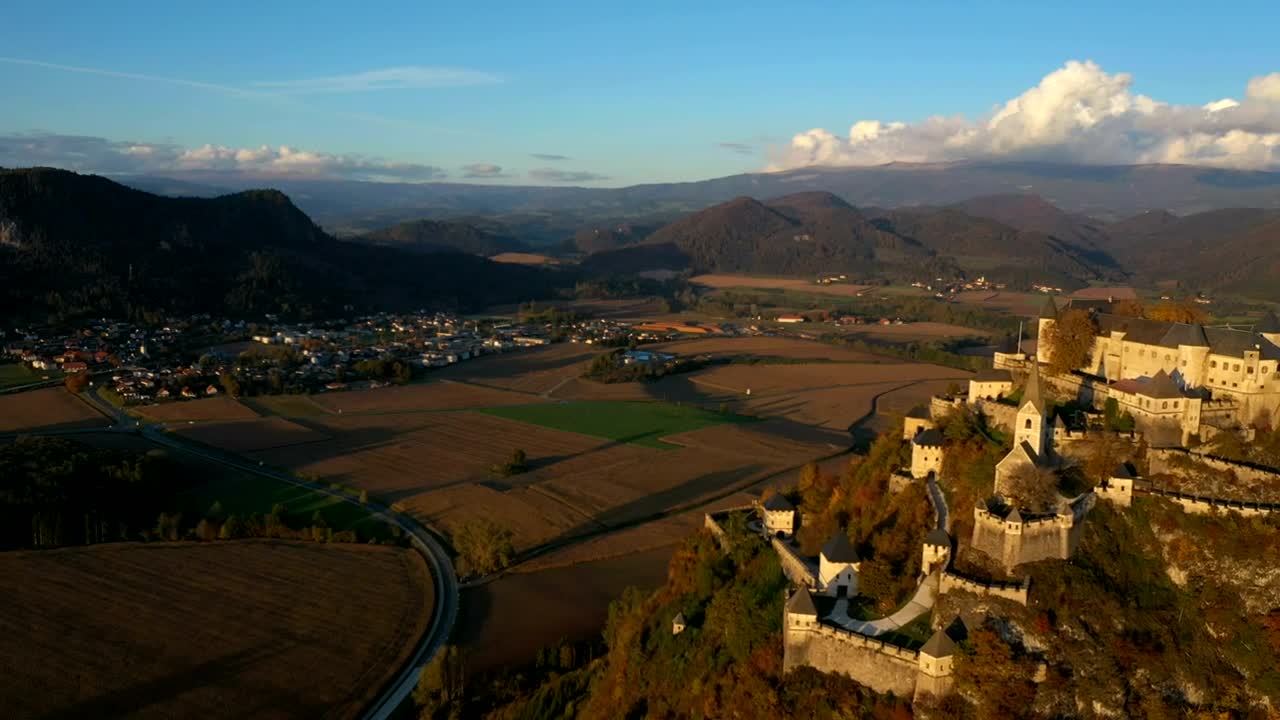 Download Stock Video Flying Over A Medieval Castel Live Wallpaper For PC