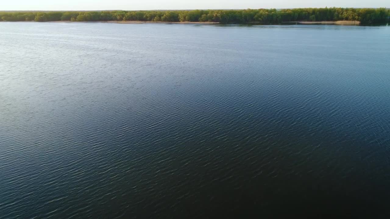 Download Stock Video Flying Over A Calm Spring River Live Wallpaper For PC