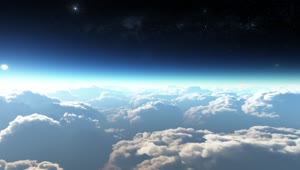 Stock Video Flying Between The Clouds And Outer Space D Live Wallpaper For PC