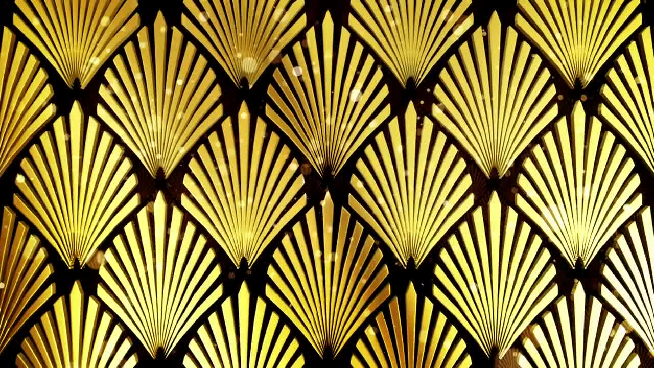 Download Stock Video Flying Between Surfaces Of Golden Figures Live Wallpaper For PC