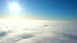 Stock Video Flying Above The Clouds On A Clear Day Live Wallpaper For PC