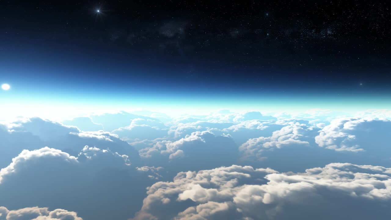 Download Stock Video Flying Above Clouds With D Space Above Live Wallpaper For PC