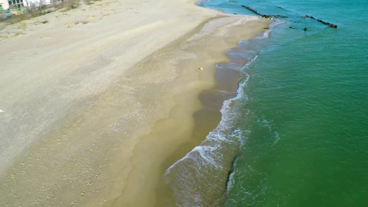 Download Stock Video Flight Over A Sandy Beach Live Wallpaper For PC