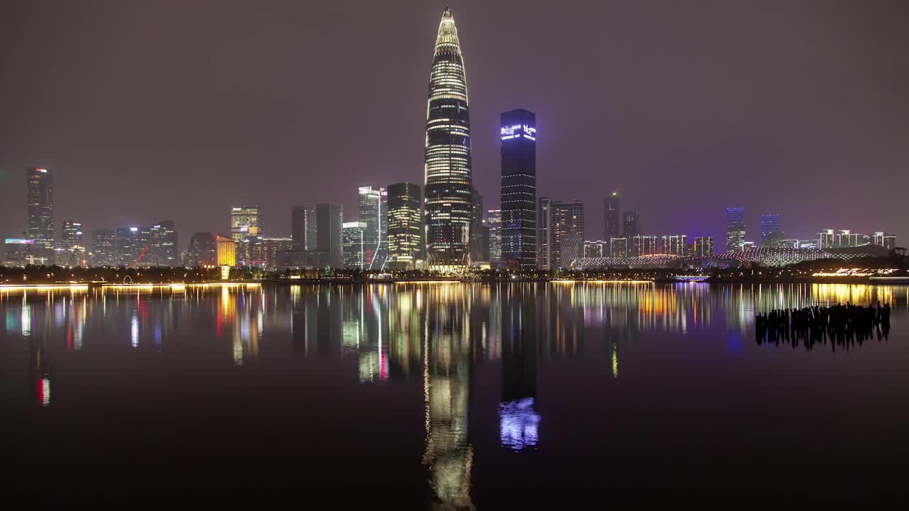 Download Stock Video Flashing Skyscraper In Shenzhen By A River Live Wallpaper For PC