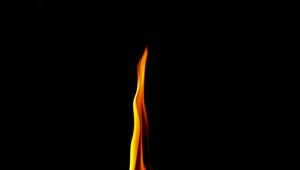 Stock Video Flame Burning Against A Dark Background Live Wallpaper For PC