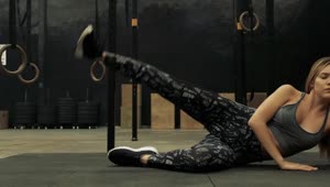 Stock Video Fitness Woman Warming Up At A Gym Live Wallpaper For PC