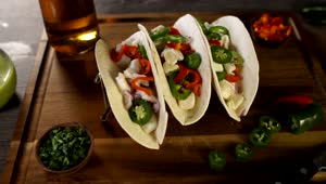 Stock Video Fish Tacos With Beer Live Wallpaper For PC