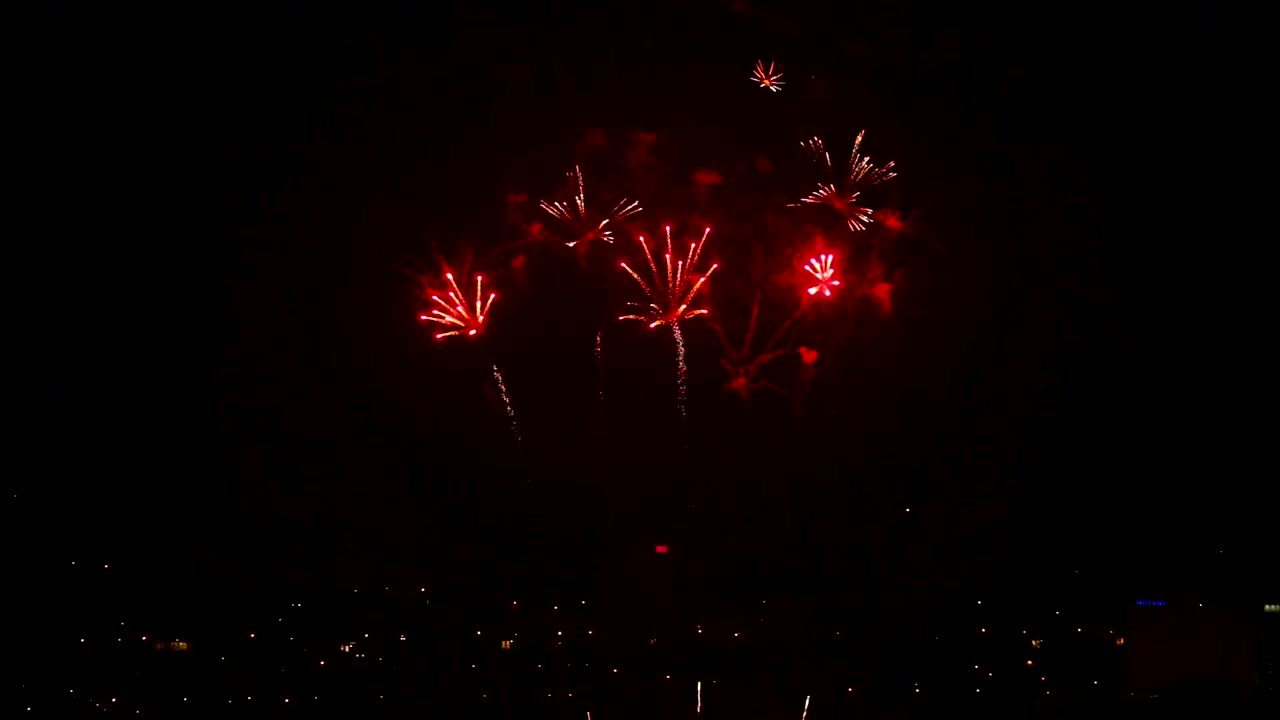 Download Stock Video Fireworks In The City Night Live Wallpaper For PC