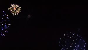 Stock Video Fireworks Exploding Across The Night Sky Live Wallpaper For PC