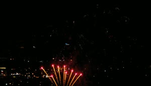 Stock Video Firework Flashing In The City Sky Live Wallpaper For PC