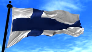 Stock Video Finland Flag Waving Gently In The Wind Live Wallpaper For PC