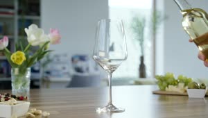 Stock Video Filling A Glass With White Wine Live Wallpaper For PC