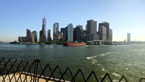 Stock Video Ferry In New York City Live Wallpaper For PC